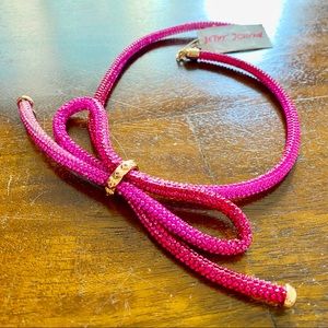 SOLD! New! Betsy Johnson Rhinestone Necklace